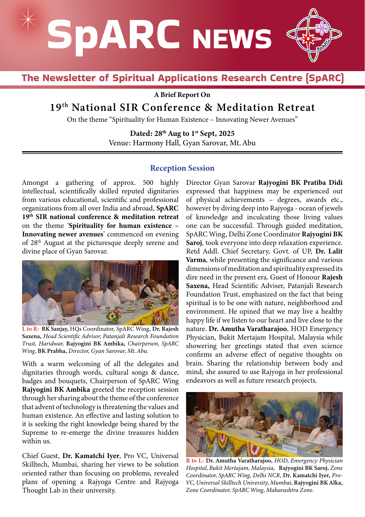 SpARC Conference Newsletter 2025 English